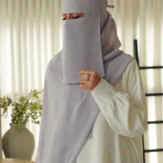 Signature Saudi Niqab Set-Light Lilac