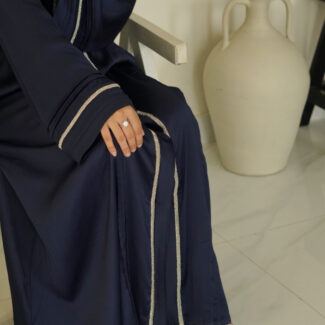 Elan Deep Navy Abaya